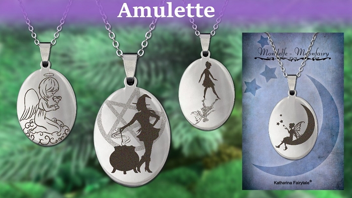 Edelstahl Amulette mit Halskette