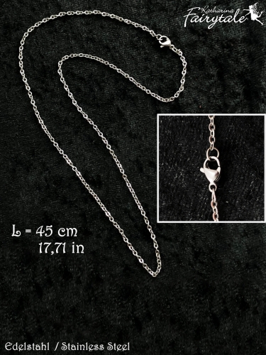 Halskette Edelstahl 2mm - Länge 45cm