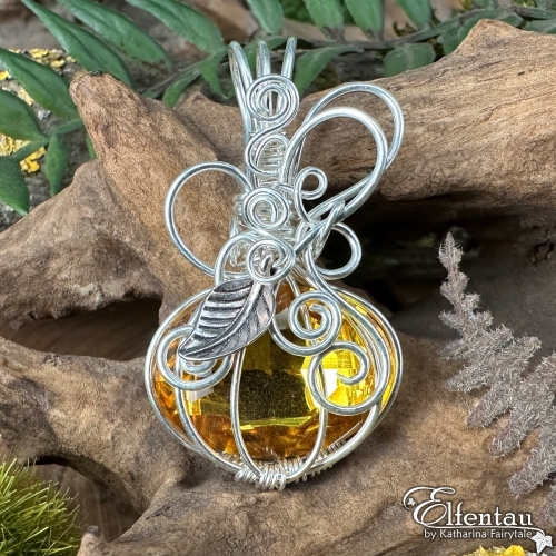 glücksbringer Kette by ELfentau Glück Kürbis Märchen Schmuck