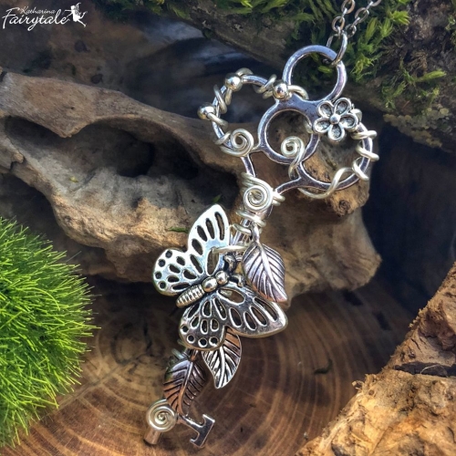 halskette feenreich glücksbringer talisman amulett damenkette mädchenkette geschenkidee schmuck