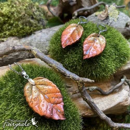 herbst schmuck herbstliche kette anhänger